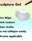 MPA Non Wipe Sculpture Gel Set [White + Black]