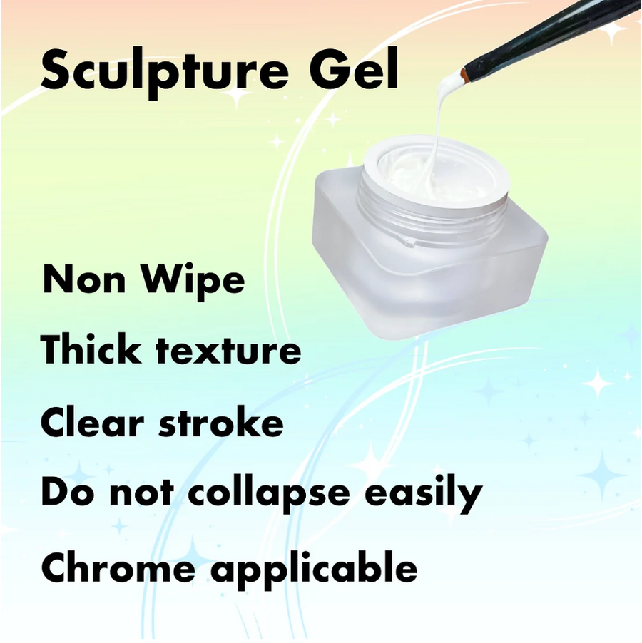 MPA Non Wipe Sculpture Gel Set [White + Black]