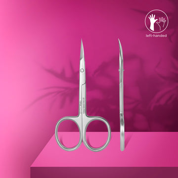 STALEKS Professional Cuticle Scissors for Left-Handed Users [EXPERT 11|TYPE 1]