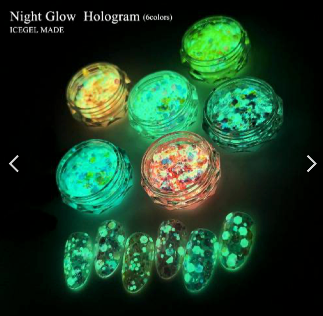 ICEGEL Neon Glitter
